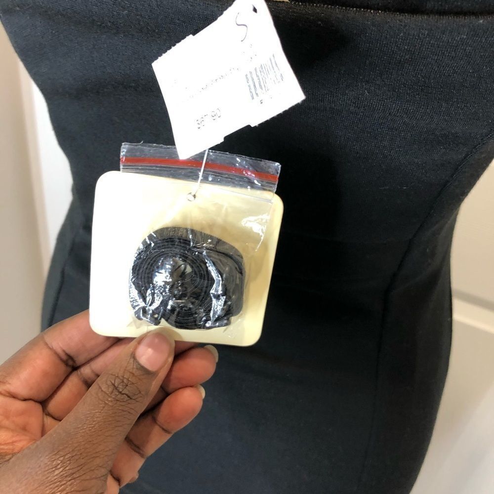 NWT Ina black and gold sequin strapless mini dress - Picture 9 of 14